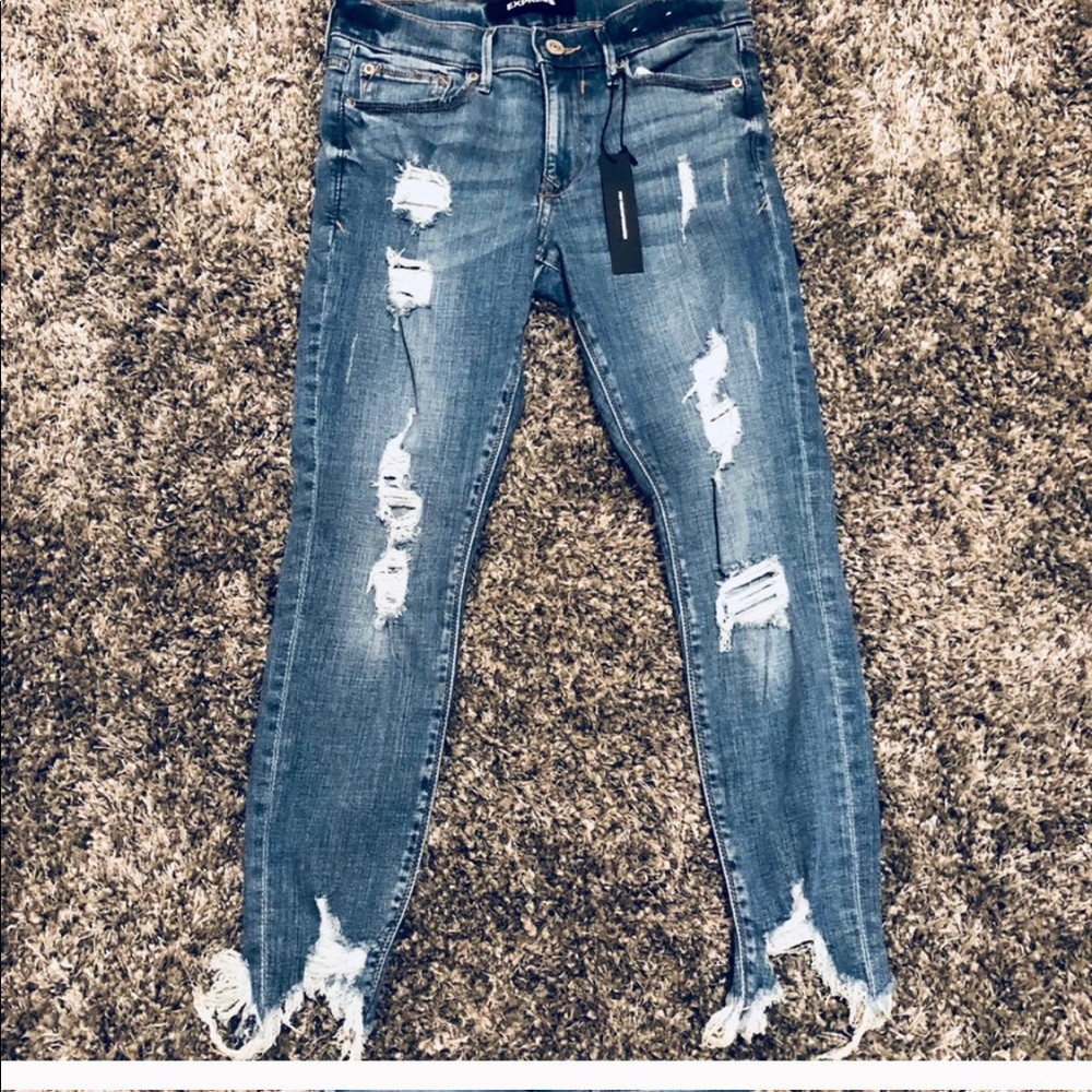 Express mid rise ankle jean